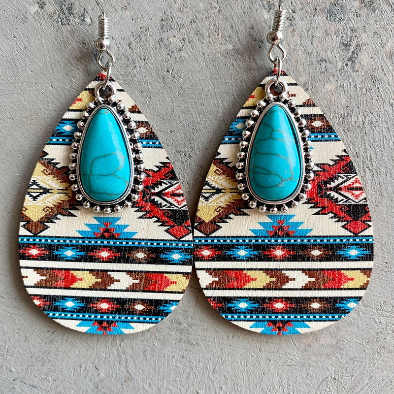 Women's Retro Turquoise Earrings