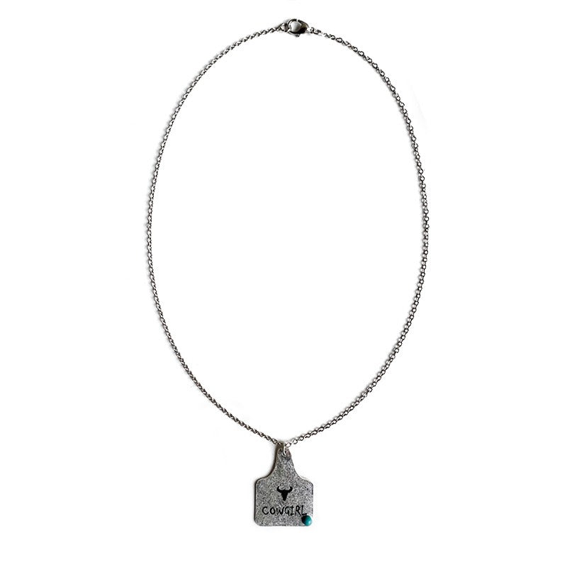 Cow Tag Necklace