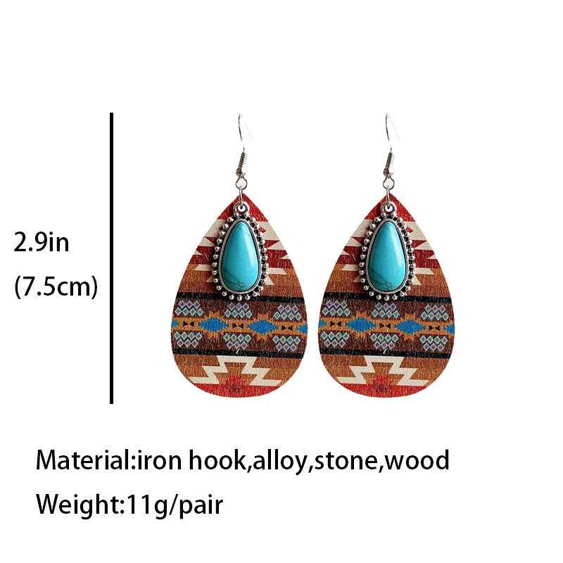 Women's Retro Turquoise Earrings