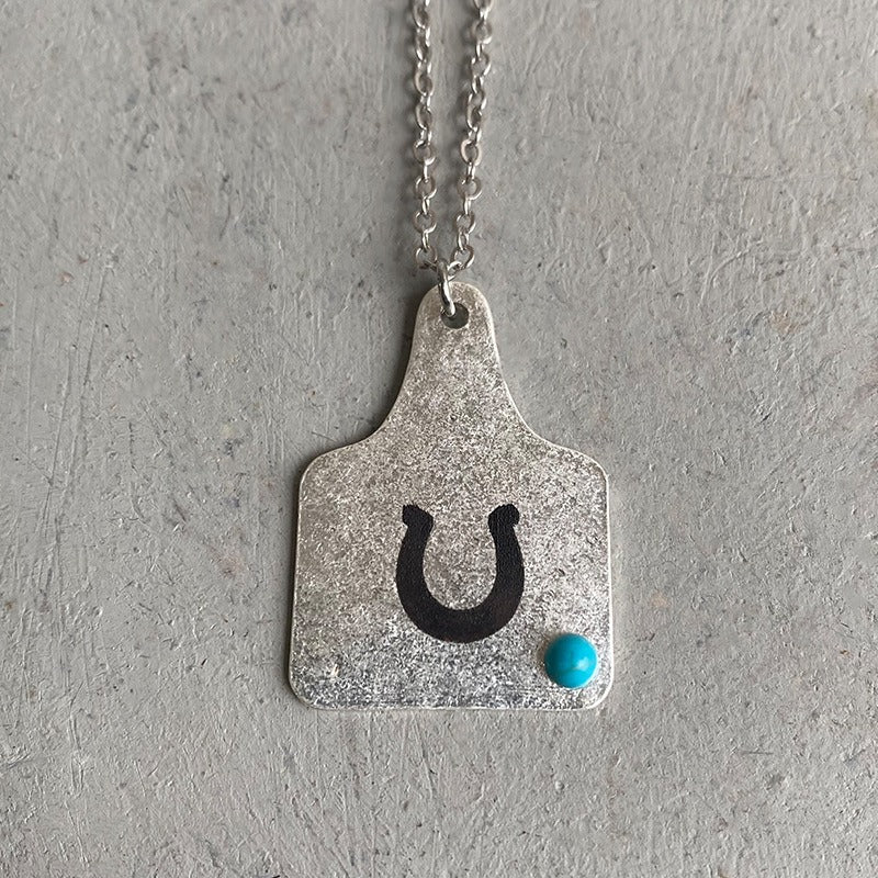 Cow Tag Necklace