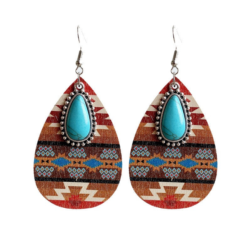 Women's Retro Turquoise Earrings