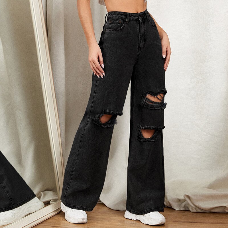 Wide Leg Loose Boyfriend Jeans