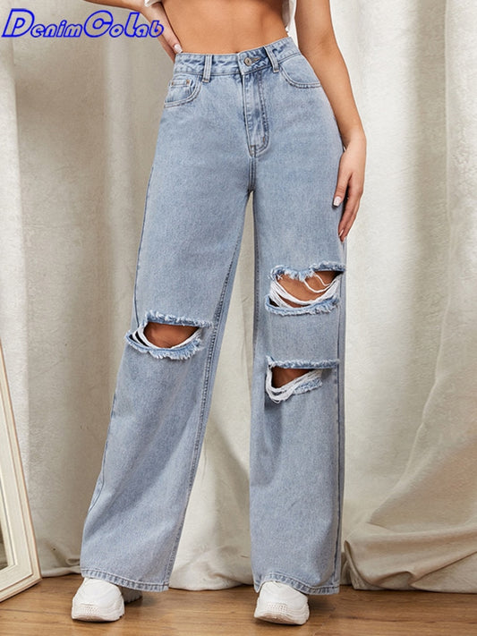 Wide Leg Loose Boyfriend Jeans