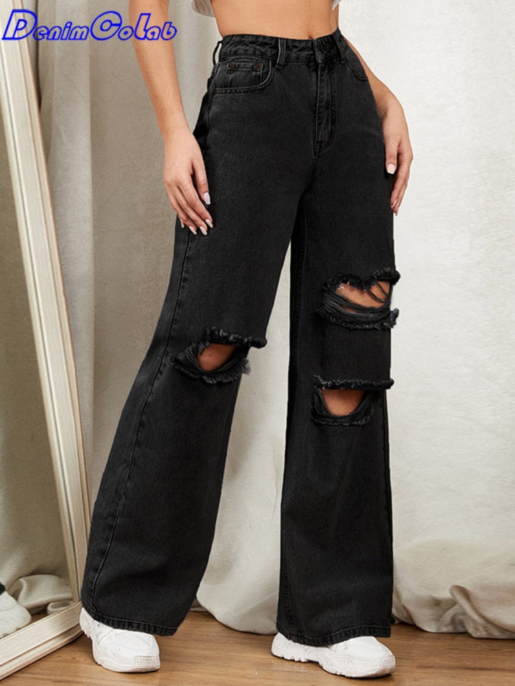 Wide Leg Loose Boyfriend Jeans