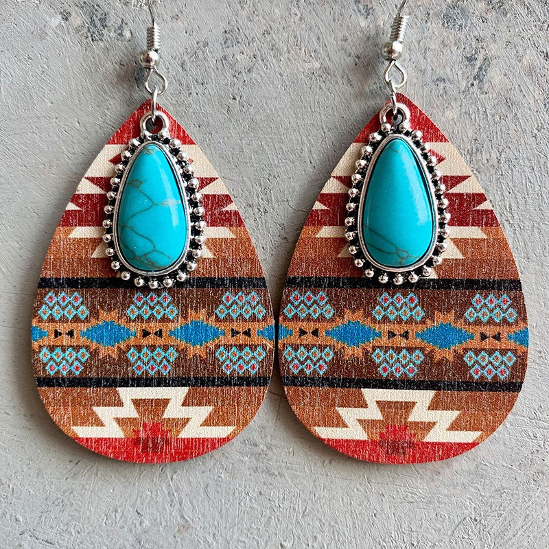 Women's Retro Turquoise Earrings