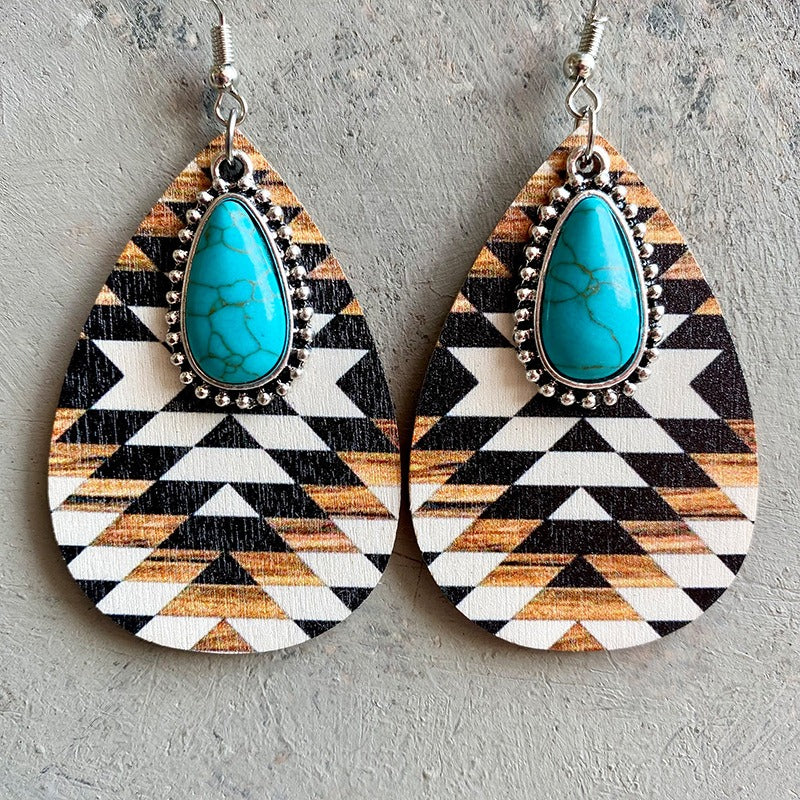 Women's Retro Turquoise Earrings