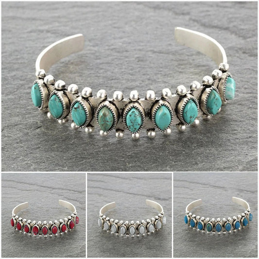 Bohemian Natural Turquoise Bracelet