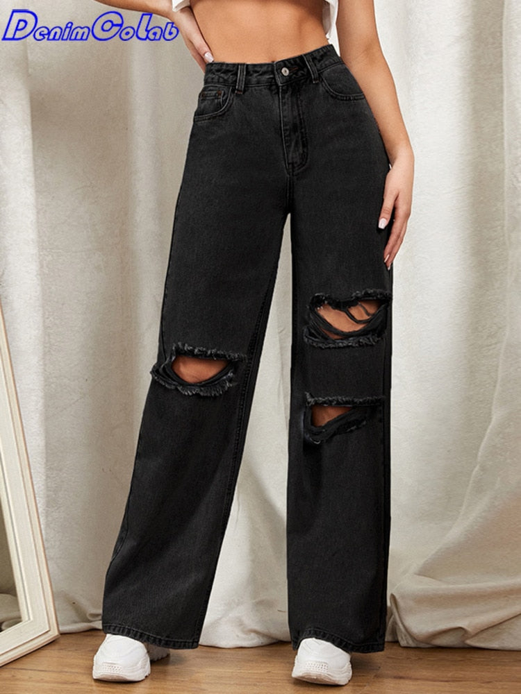 Wide Leg Loose Boyfriend Jeans